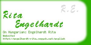 rita engelhardt business card
